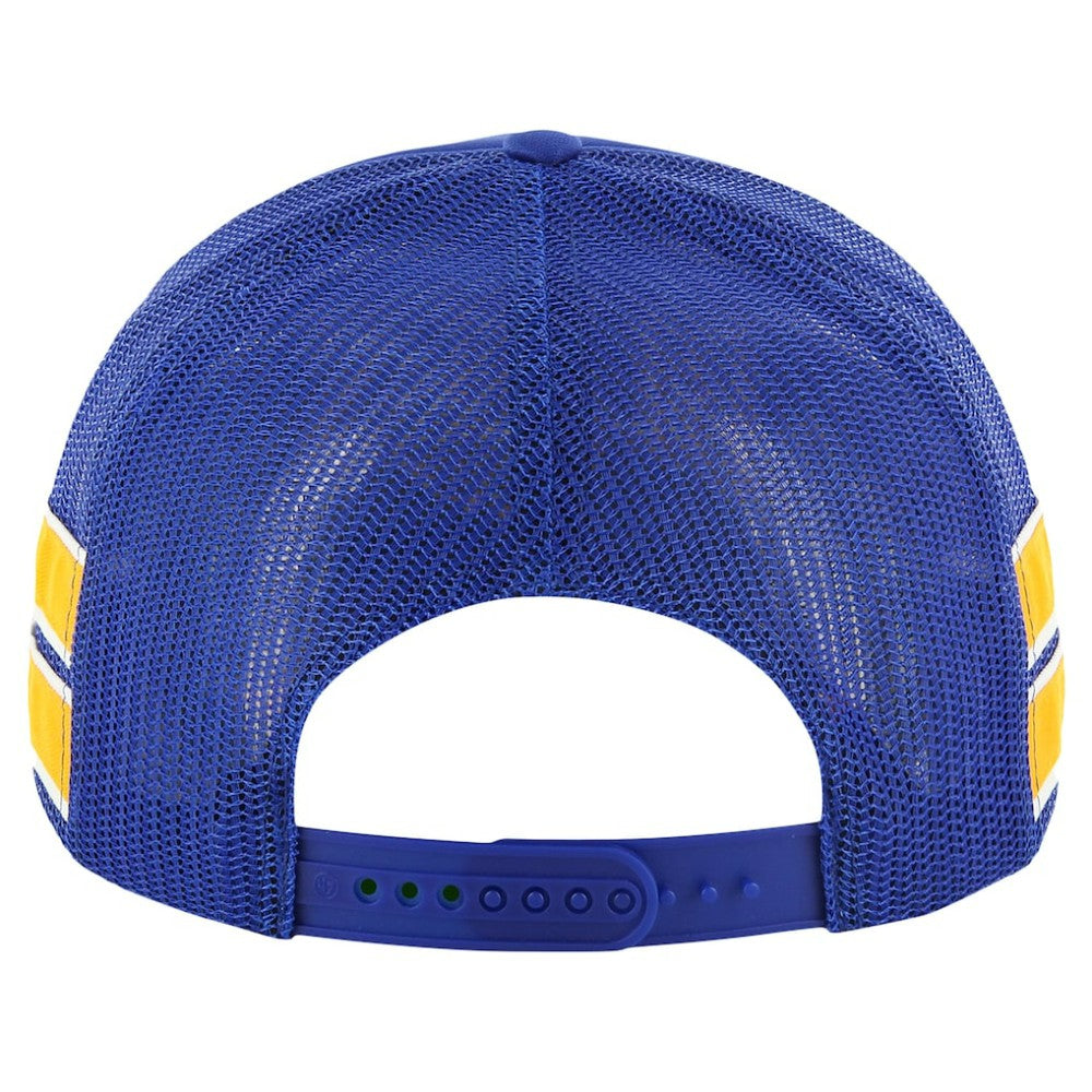 NHL St. Louis Blues '47 Sideband Stripes Trucker Snapback Hat - Blue