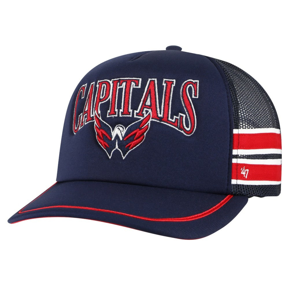 NHL Washington Capitals '47 Sideband Stripes Trucker Snapback Hat - Navy