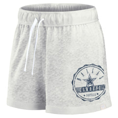 Dallas Cowboys Women's Vintage Badge Shorts Oatmeal