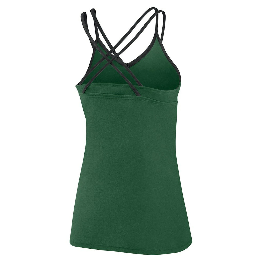 New York Jets Women's Go For It Strappy Crossback Tank Top Green