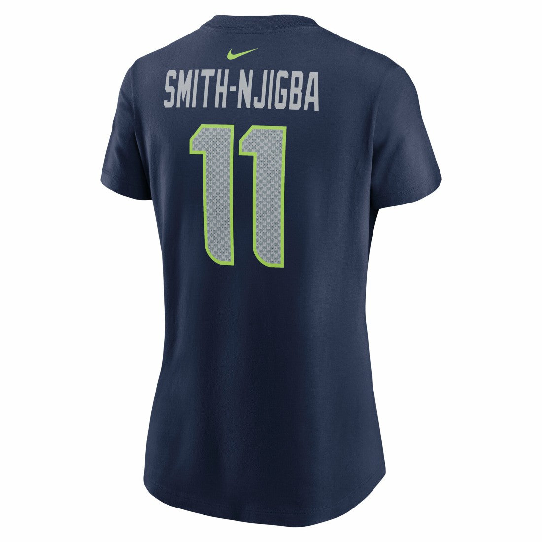 Jaxon Smith-Njigba Seattle Seahawks Women's Super Bowl LX Patch Name & Number T-Shirt College Navy