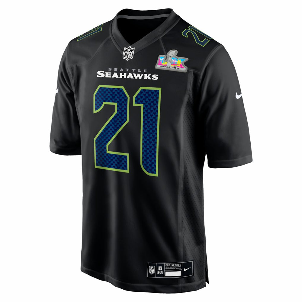 Devon Witherspoon Seattle Seahawks Super Bowl LX Patch Carbon Fashion Game Jersey Black