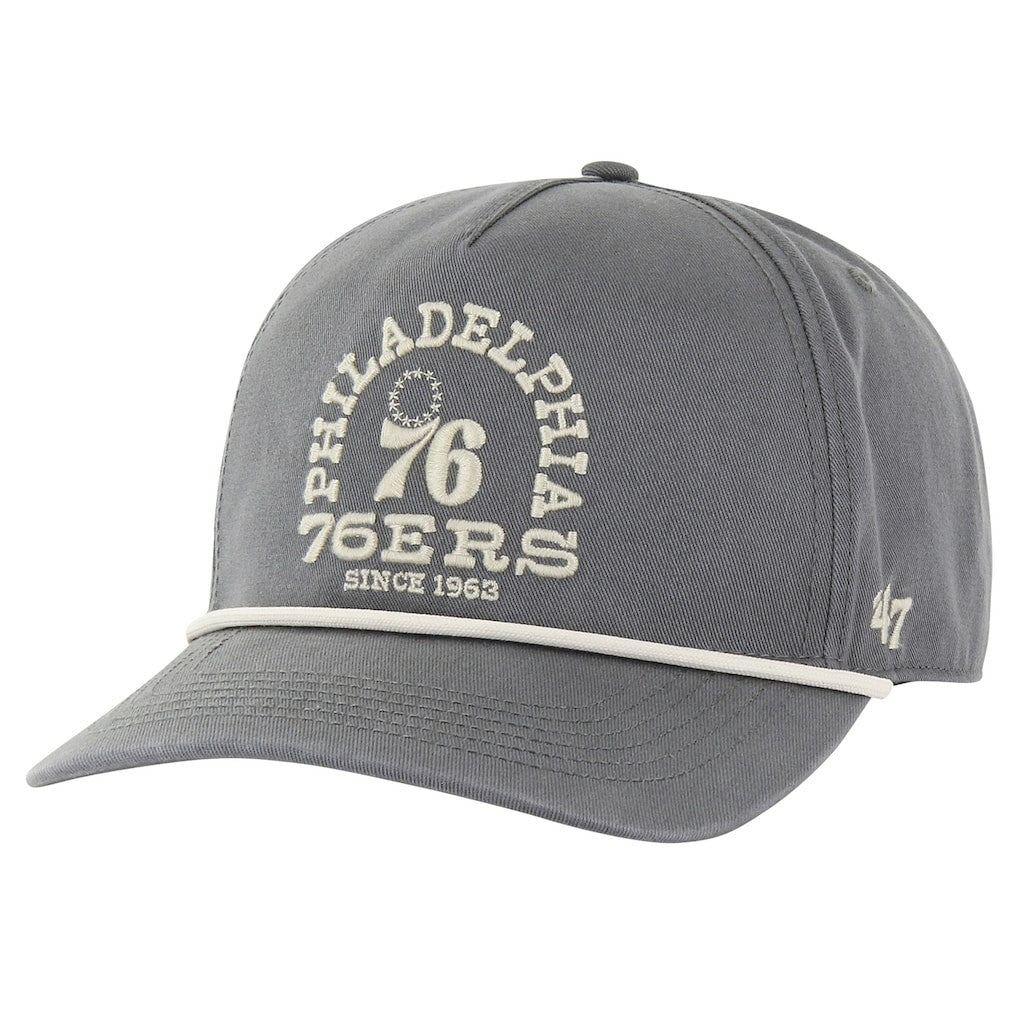 Philadelphia 76ers '47 Canyon Ranchero Hitch Adjustable Hat Charcoal