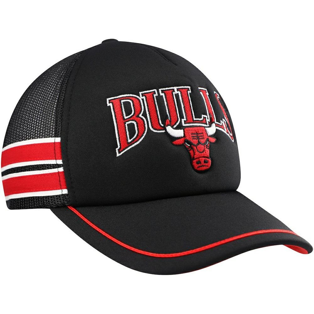 Chicago Bulls '47 Sidebrand Stripes Trucker Adjustable Hat Black