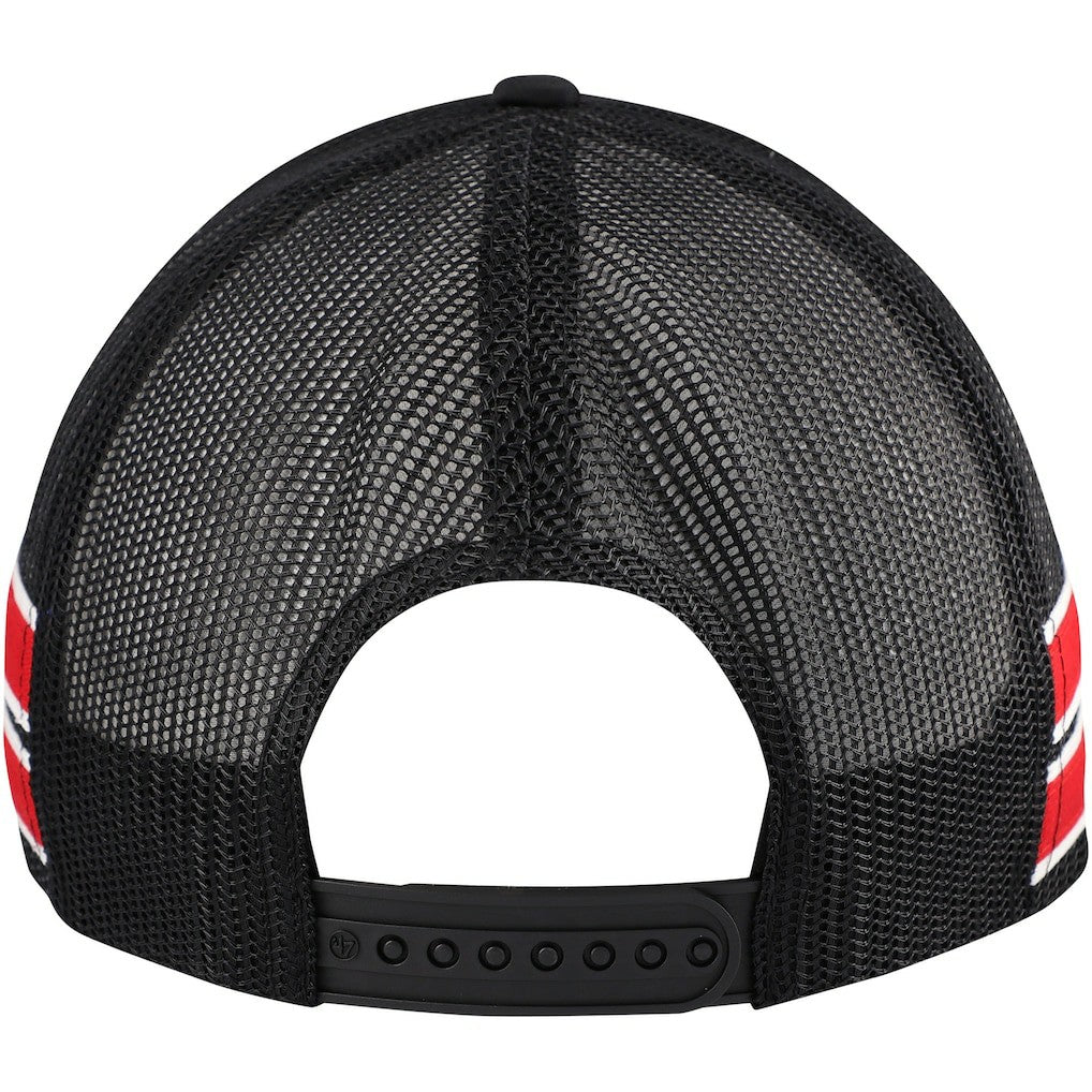 Chicago Bulls '47 Sidebrand Stripes Trucker Adjustable Hat Black