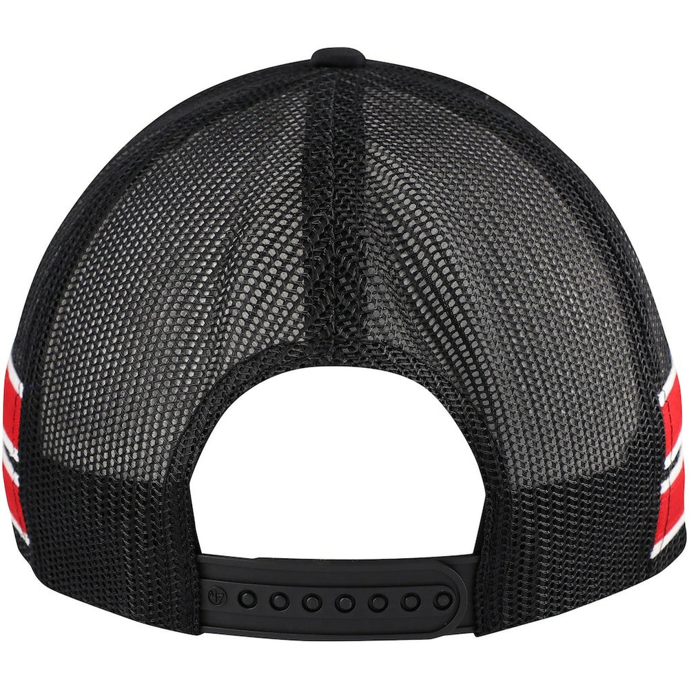 Chicago Bulls '47 Sidebrand Stripes Trucker Adjustable Hat Black