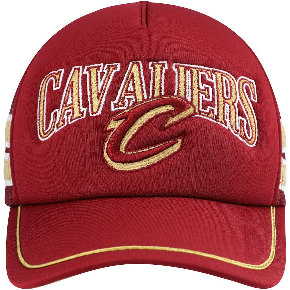 Cleveland Cavaliers '47 Sidebrand Stripes Trucker Adjustable Hat Wine