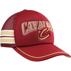 Cleveland Cavaliers '47 Sidebrand Stripes Trucker Adjustable Hat Wine