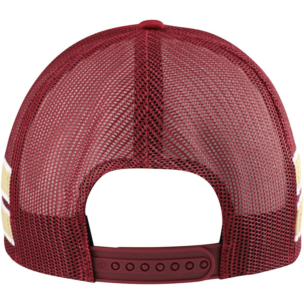 Cleveland Cavaliers '47 Sidebrand Stripes Trucker Adjustable Hat Wine