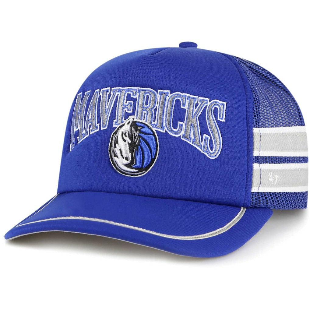 Dallas Mavericks '47 Sidebrand Stripes Trucker Adjustable Hat Blue