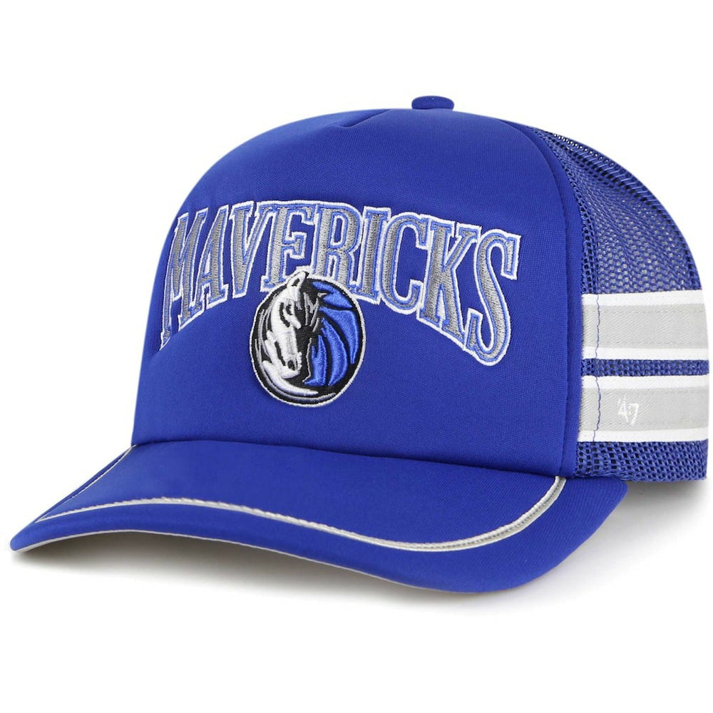 Dallas Mavericks '47 Sidebrand Stripes Trucker Adjustable Hat Blue