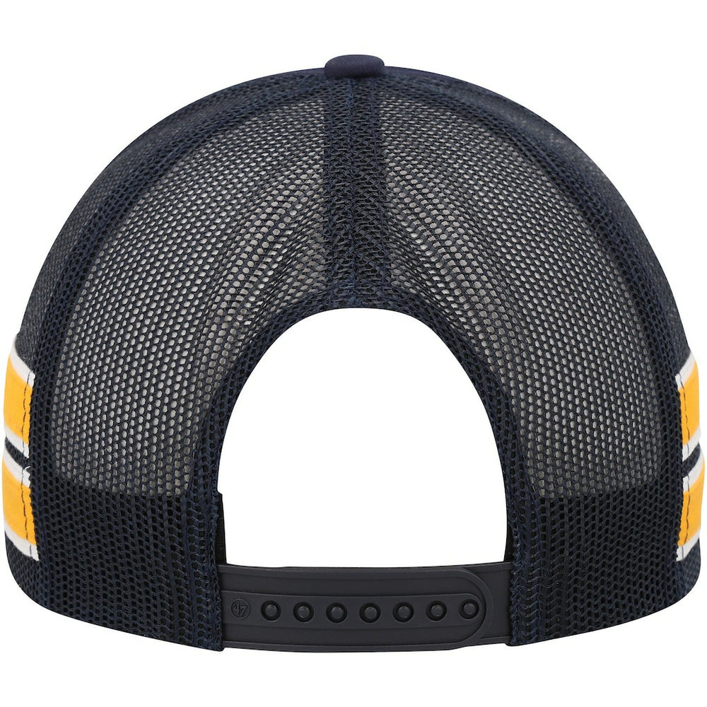 Denver Nuggets '47 Sidebrand Stripes Trucker Adjustable Hat Navy
