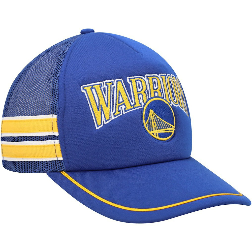 Golden State Warriors '47 Sidebrand Stripes Trucker Adjustable Hat Royal