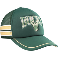 Milwaukee Bucks '47 Sidebrand Stripes Trucker Adjustable Hat Hunter Green