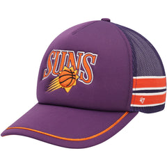 Phoenix Suns '47 Sidebrand Stripes Trucker Adjustable Hat Purple