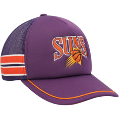 Phoenix Suns '47 Sidebrand Stripes Trucker Adjustable Hat Purple