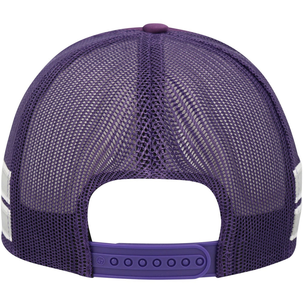 Sacramento Kings '47 Sidebrand Stripes Trucker Adjustable Hat Purple