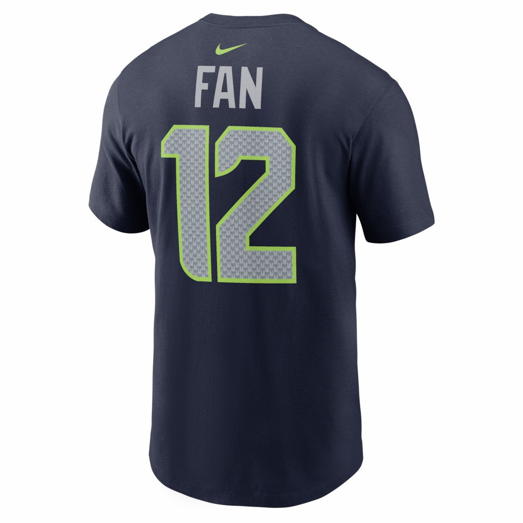 12s Seattle Seahawks Super Bowl LX Patch Name & Number T-Shirt College Navy