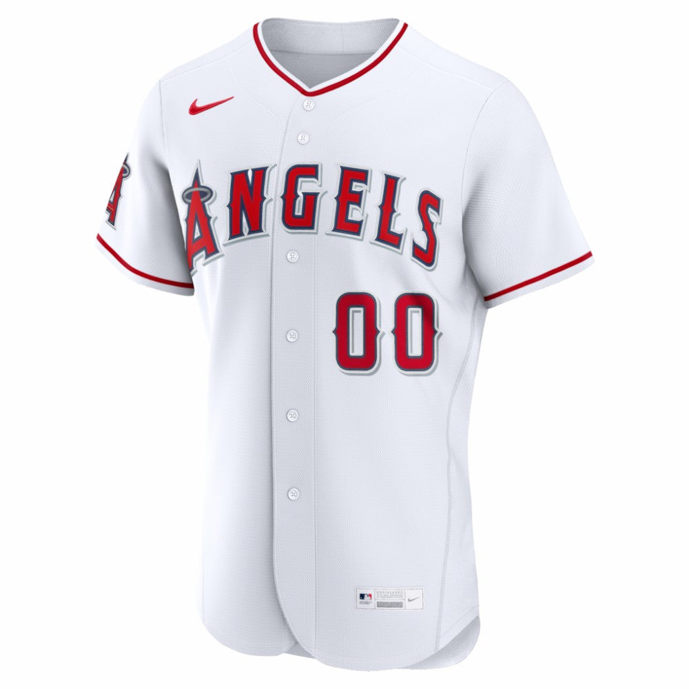 Los Angeles Angels Nike Home Authentic Custom Jersey - White Jerseys