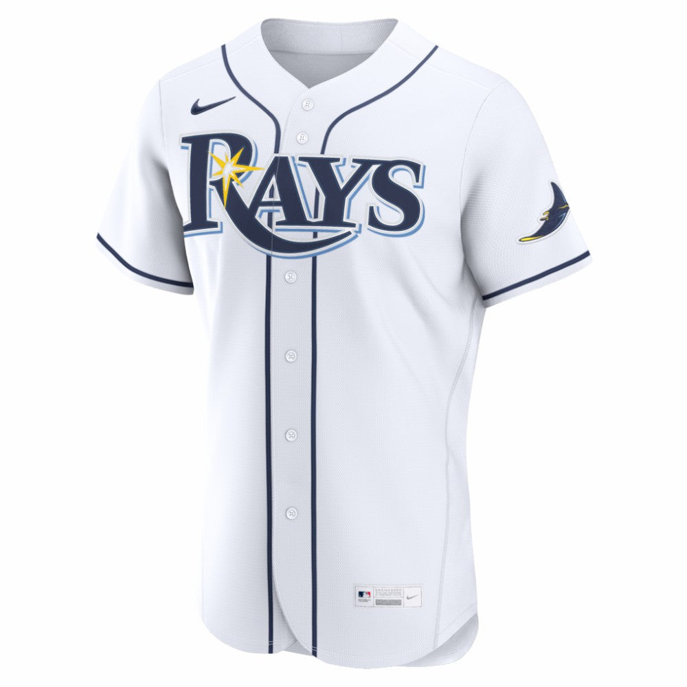 Tampa Bay Rays Nike Home Authentic Custom Jersey - White Jerseys