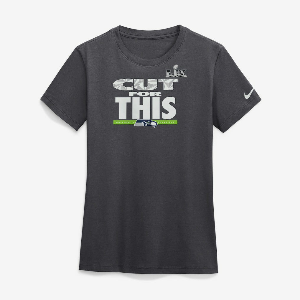 Seattle Seahawks Women's Super Bowl LX Champions Parade T-Shirt Anthracite