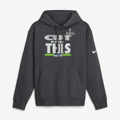 Seattle Seahawks Super Bowl LX Champions Pickoff Move Parade Club Fleece Hoodie Anthracite