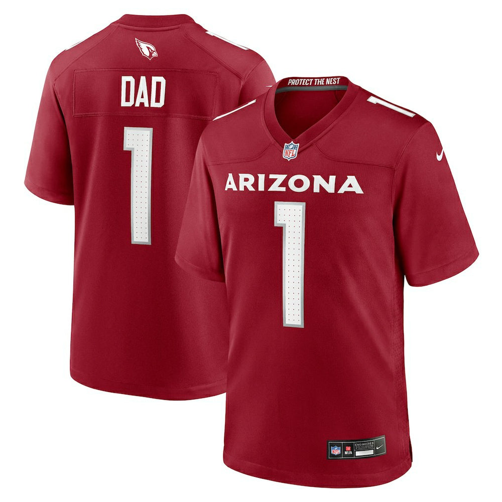 Number 1 Dad Arizona Cardinals Game Jersey Cardinal