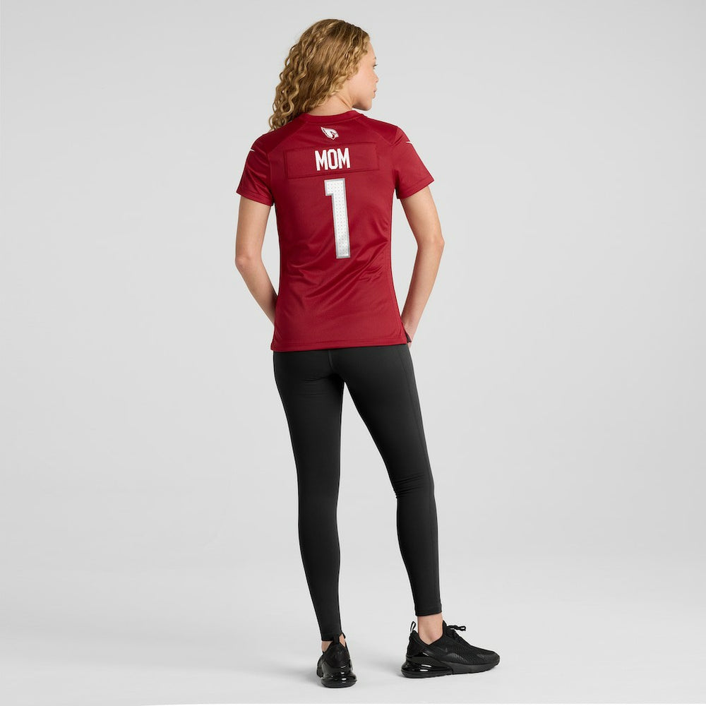 Number 1 Mom Arizona Cardinals Women's Game Jersey Cardinal