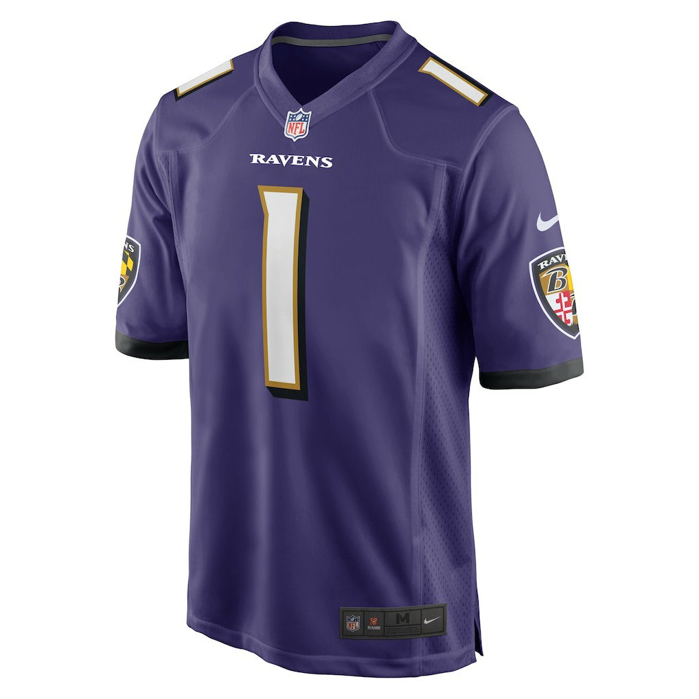 Number 1 Dad Baltimore Ravens Game Jersey Purple