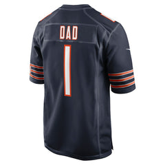 Number 1 Dad Chicago Bears Game Jersey Navy
