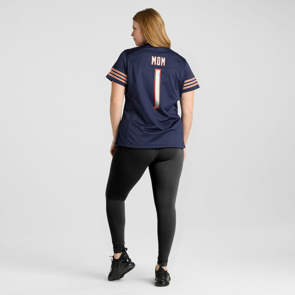 Number 1 Mom Chicago Bears Women's Game Jersey Navy