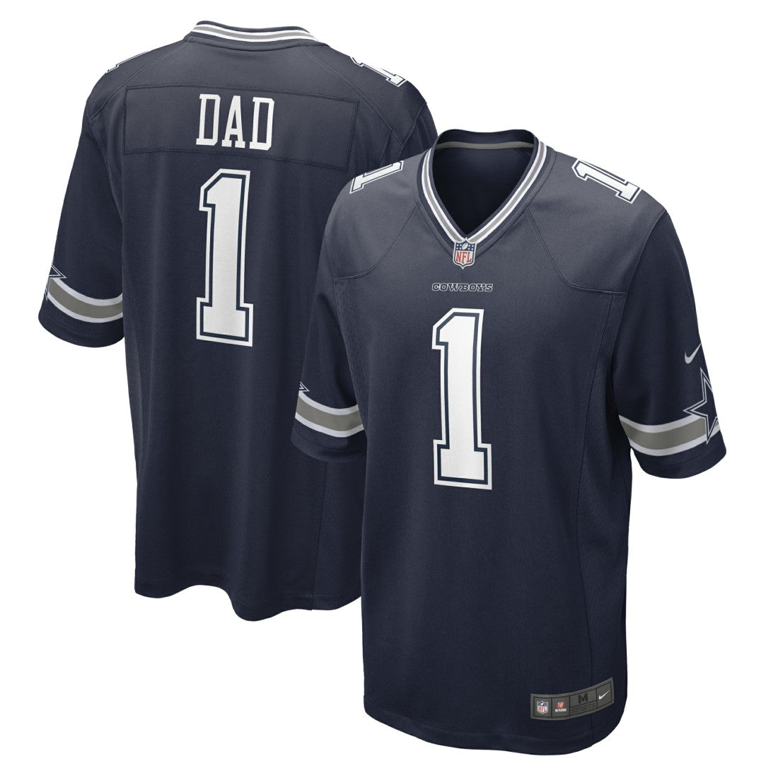 Number 1 Dad Dallas Cowboys Game Jersey Navy