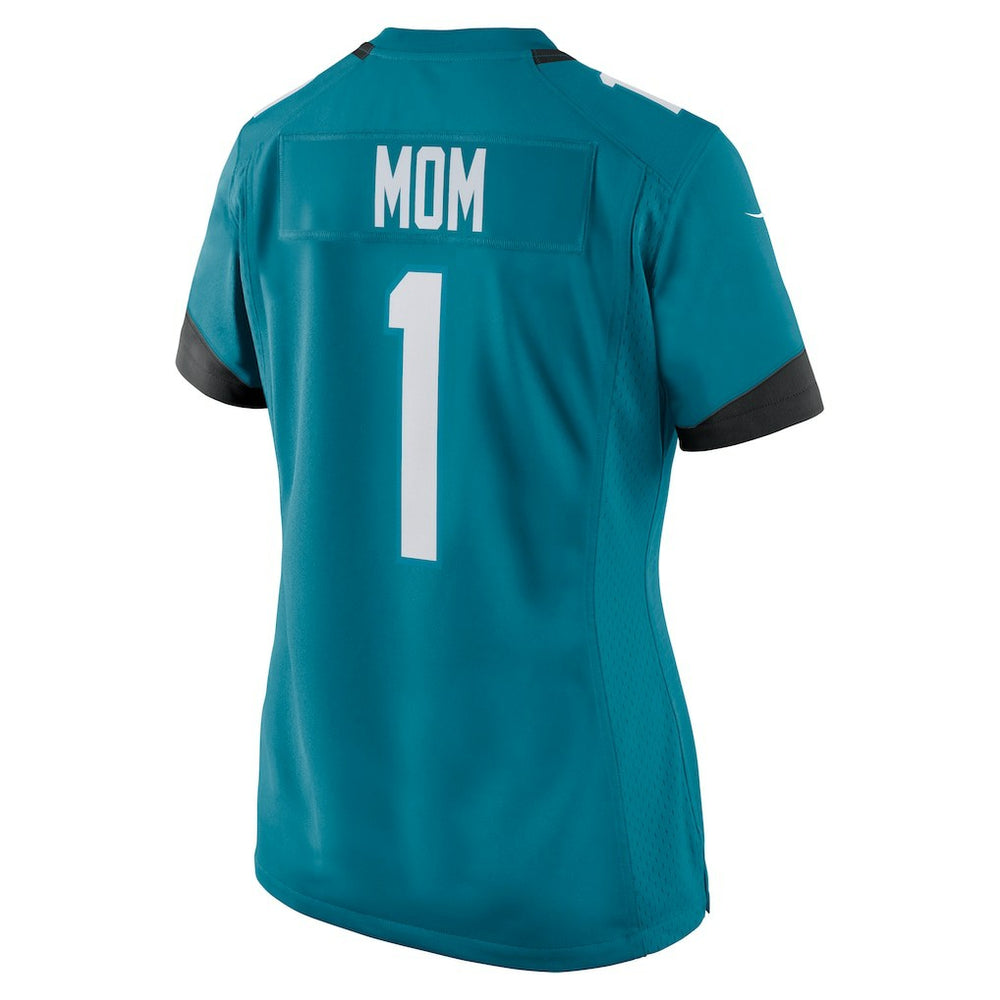 Number 1 Mom Jacksonville Jaguars Women's Game Jersey Teal