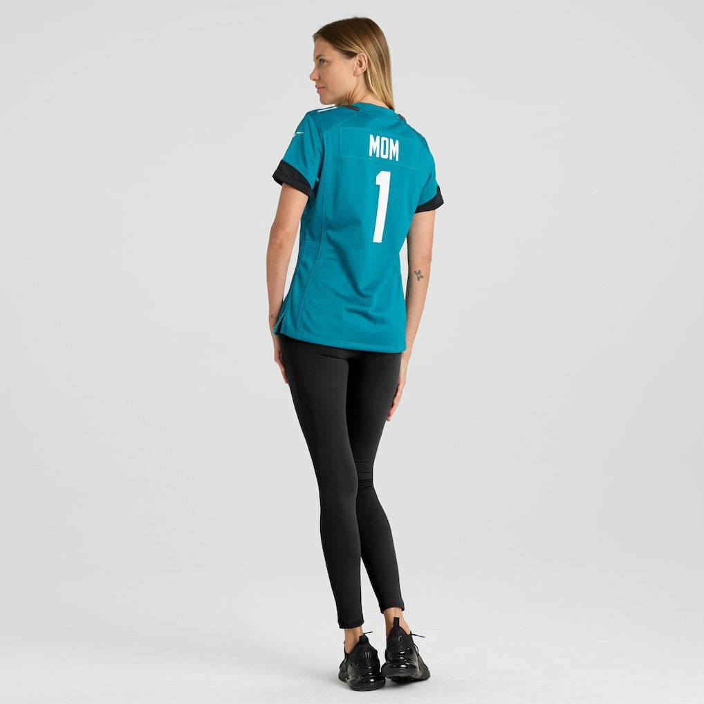 Number 1 Mom Jacksonville Jaguars Women's Game Jersey Teal