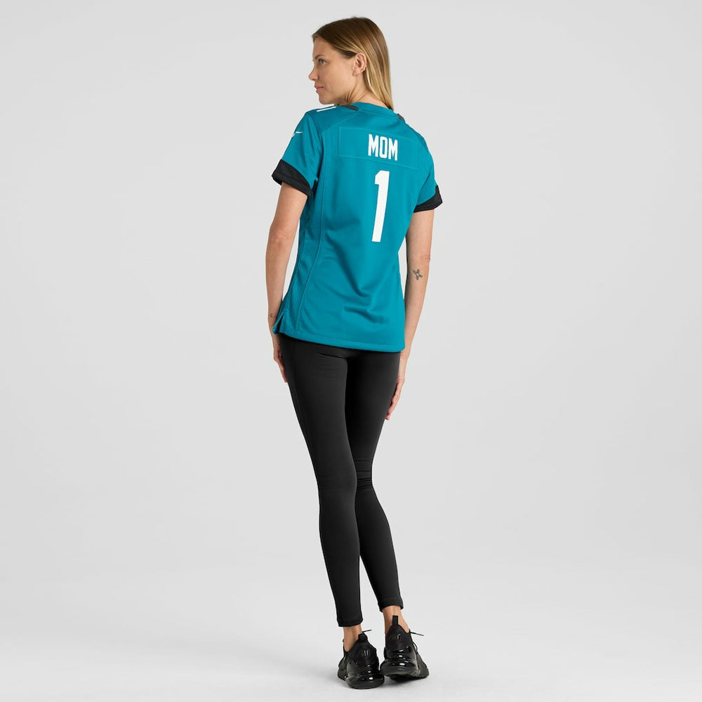 Number 1 Mom Jacksonville Jaguars Women's Game Jersey Teal