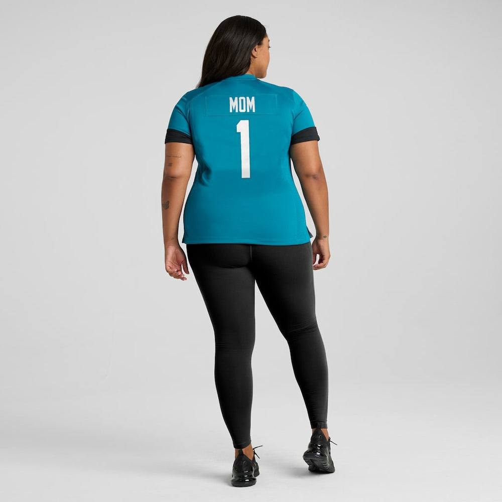 Number 1 Mom Jacksonville Jaguars Women's Game Jersey Teal