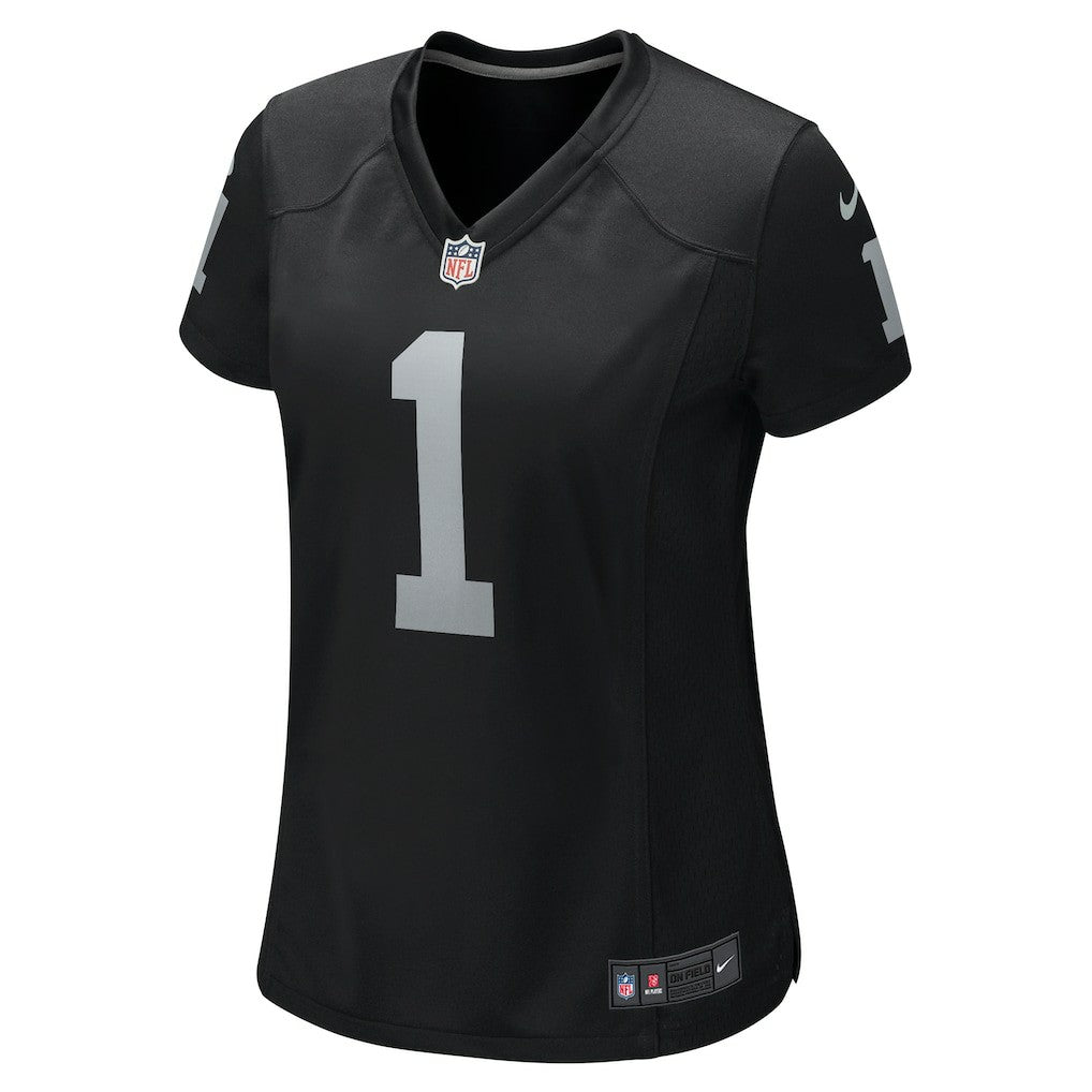Number 1 Mom Las Vegas Raiders Women's Game Jersey Black