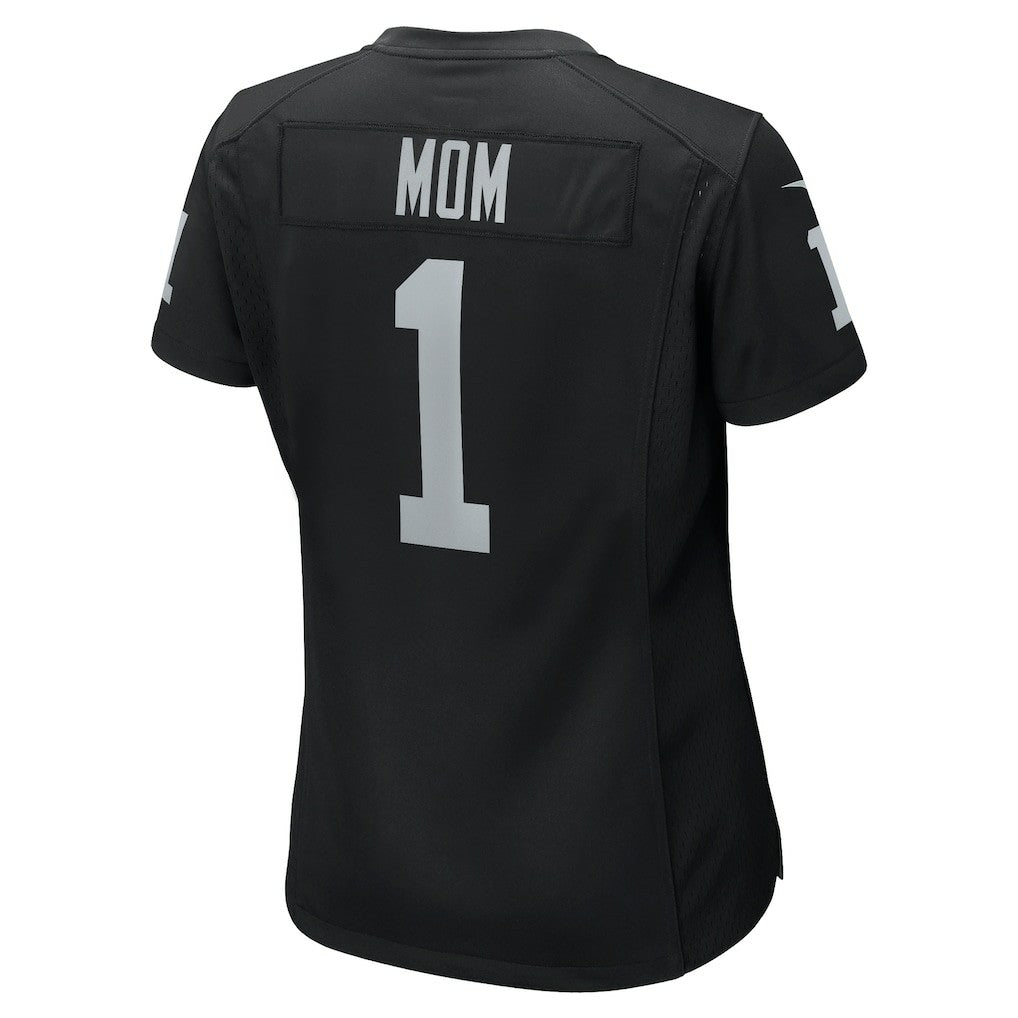 Number 1 Mom Las Vegas Raiders Women's Game Jersey Black
