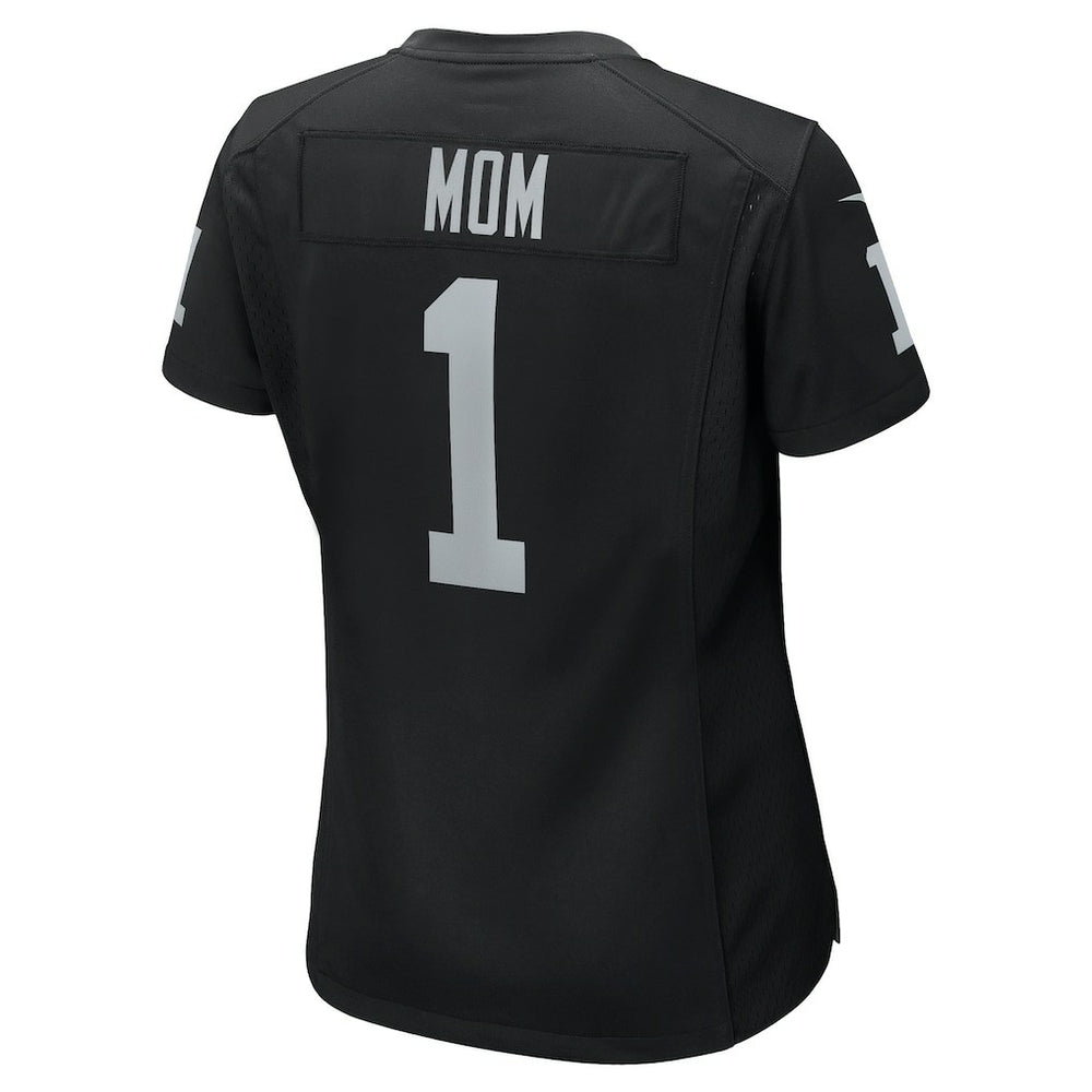 Number 1 Mom Las Vegas Raiders Women's Game Jersey Black