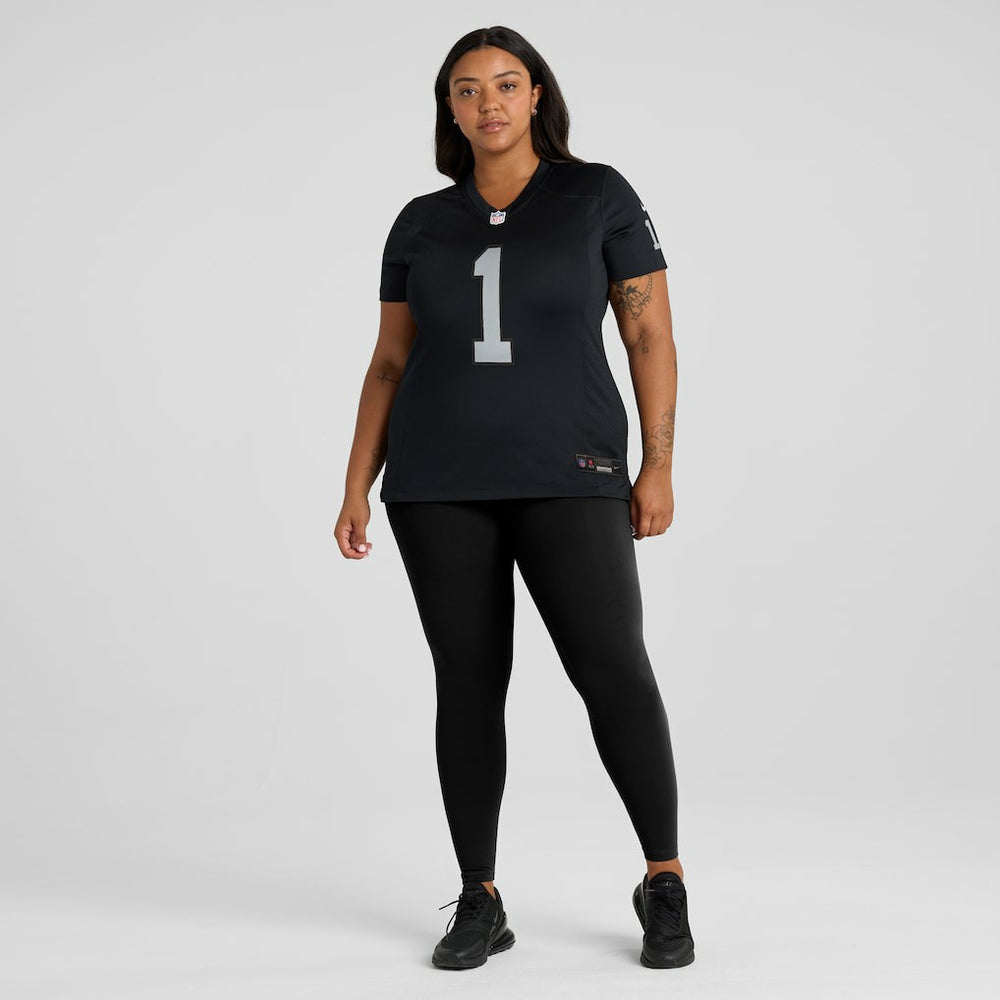 Number 1 Mom Las Vegas Raiders Women's Game Jersey Black