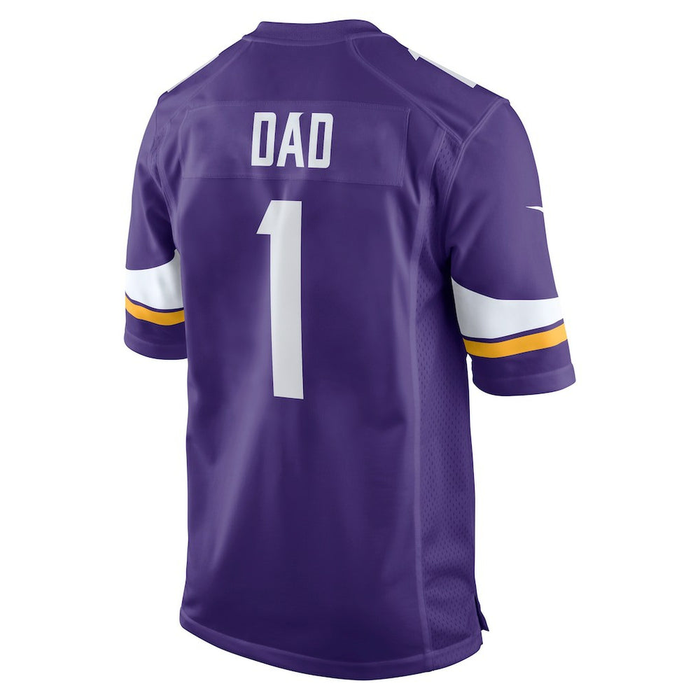 NFL Number 1 Dad Minnesota Vikings Game Jersey - Purple