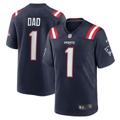 NFL Number 1 Dad New England Patriots Game Jersey - Navy