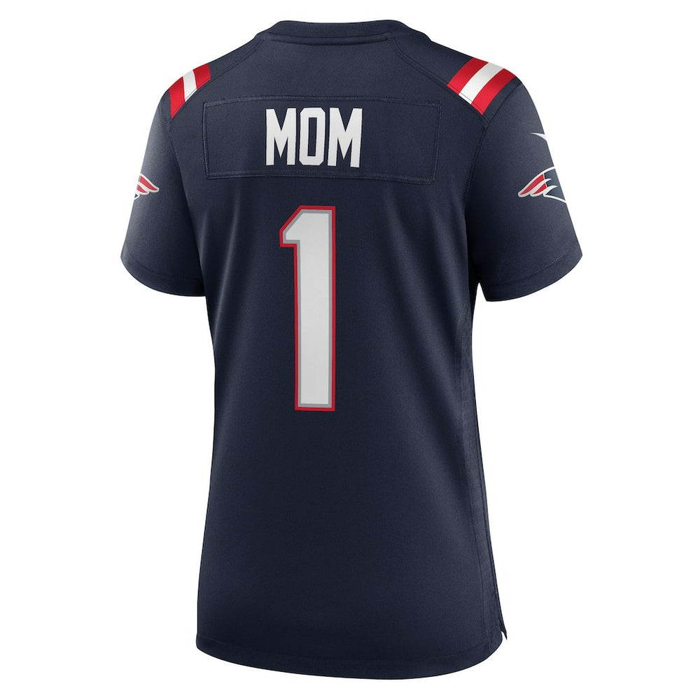 NFL Number 1 Mom New England Patriots Women's Game Jersey - Navy