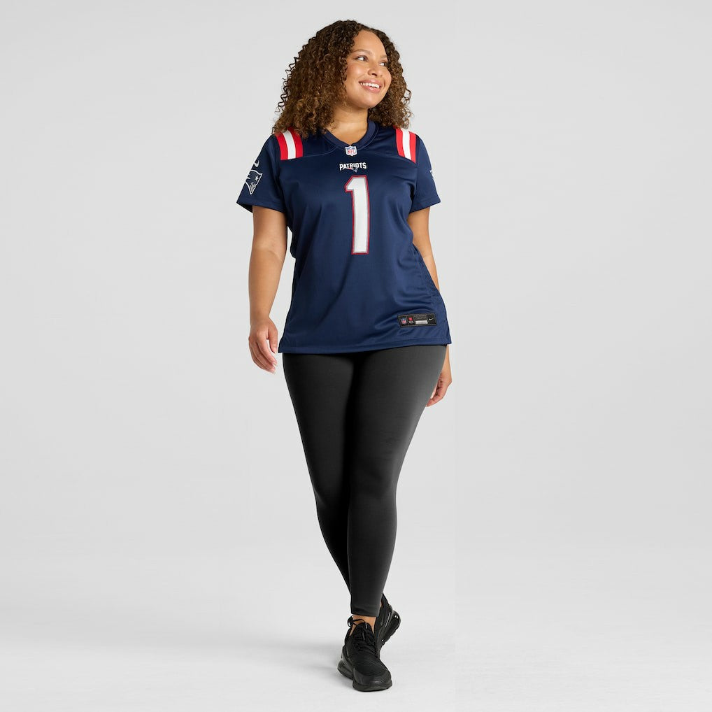 NFL Number 1 Mom New England Patriots Women's Game Jersey - Navy