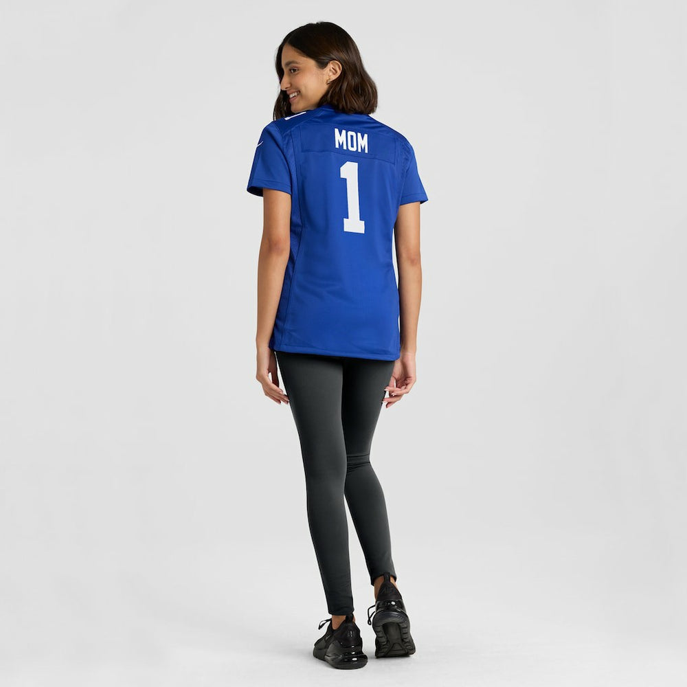 Number 1 Mom New York Giants Women's Game Jersey Royal