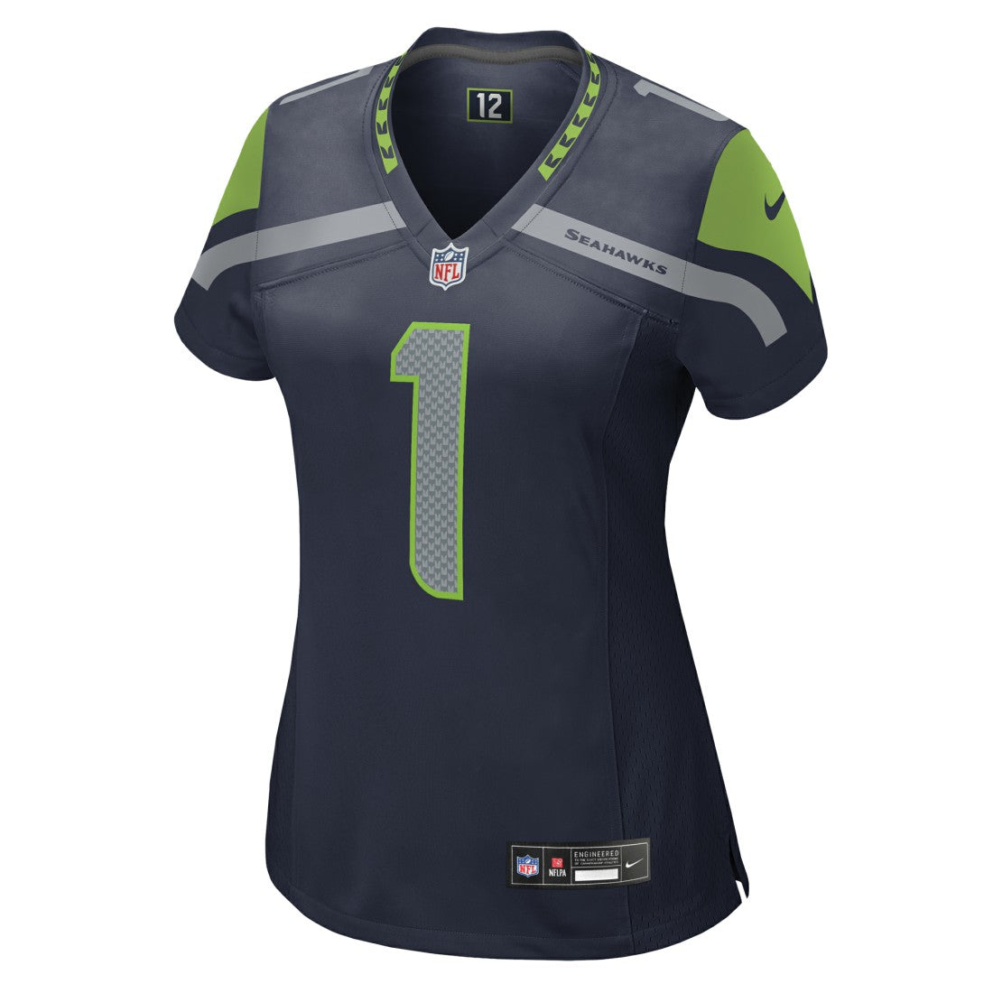 Number 1 Mom Seattle Seahawks Women's Game Jersey College Navy