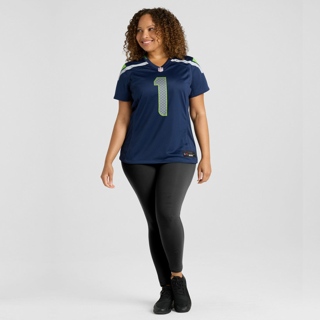 Number 1 Mom Seattle Seahawks Women's Game Jersey College Navy