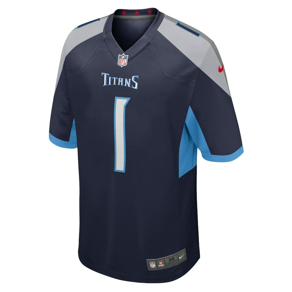 Number 1 Dad Tennessee Titans Game Jersey Navy