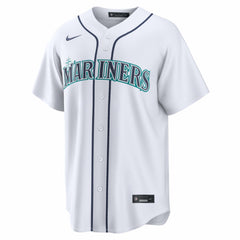 Seattle Mariners Nike Home Replica Custom Jersey - White Jerseys