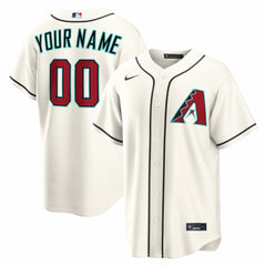 Arizona Diamondbacks Nike Home Replica Custom Jersey - Cream Jerseys